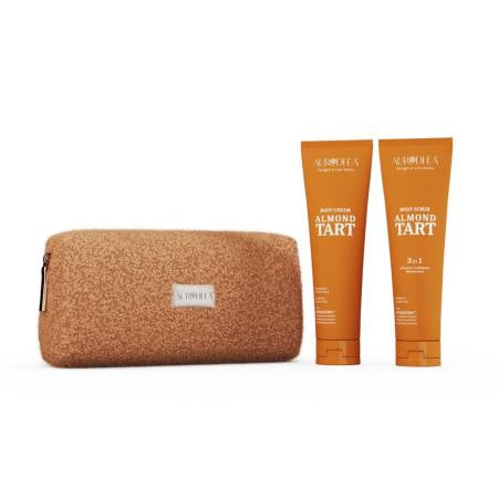 Aurodhea Coffret « Almond Tart » - Gommage & Crème Corps avec HYDRACORE™ + Trousse Teddy