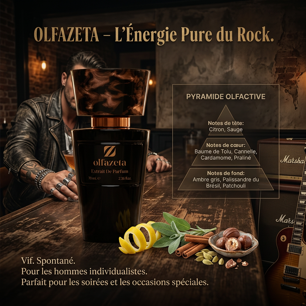 OlfaZeta Parfum homme essence 30% 70 ml