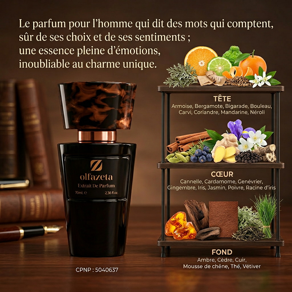 OlfaZeta Parfum homme essence 30% 70 ml