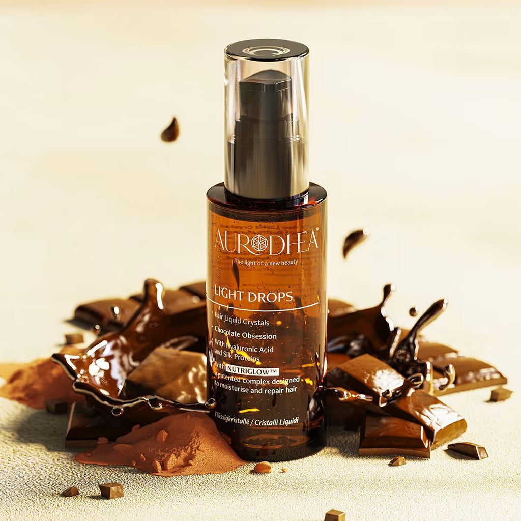 Aurodhea LIGHT DROPS « Chocolate Obsession » - Sérum Cheveux - 50 ml | Avec mélange breveté NUTRIGLOW™