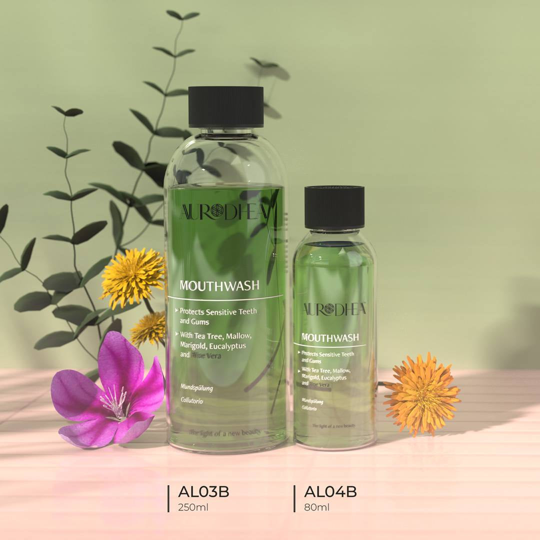Aurodhea Bain de Bouche à l'Aloe Vera 250 ml - Soin Buccal Apaisant & Antibactérien