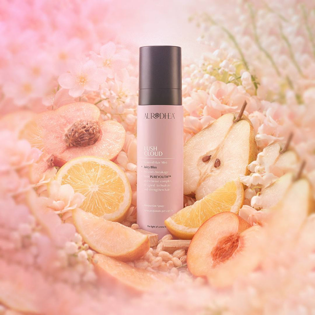 Aurodhea LUSH CLOUD « Juicy Bliss » - Brume Parfumée Cheveux | Avec le complexe exclusif PUREYOUTH™