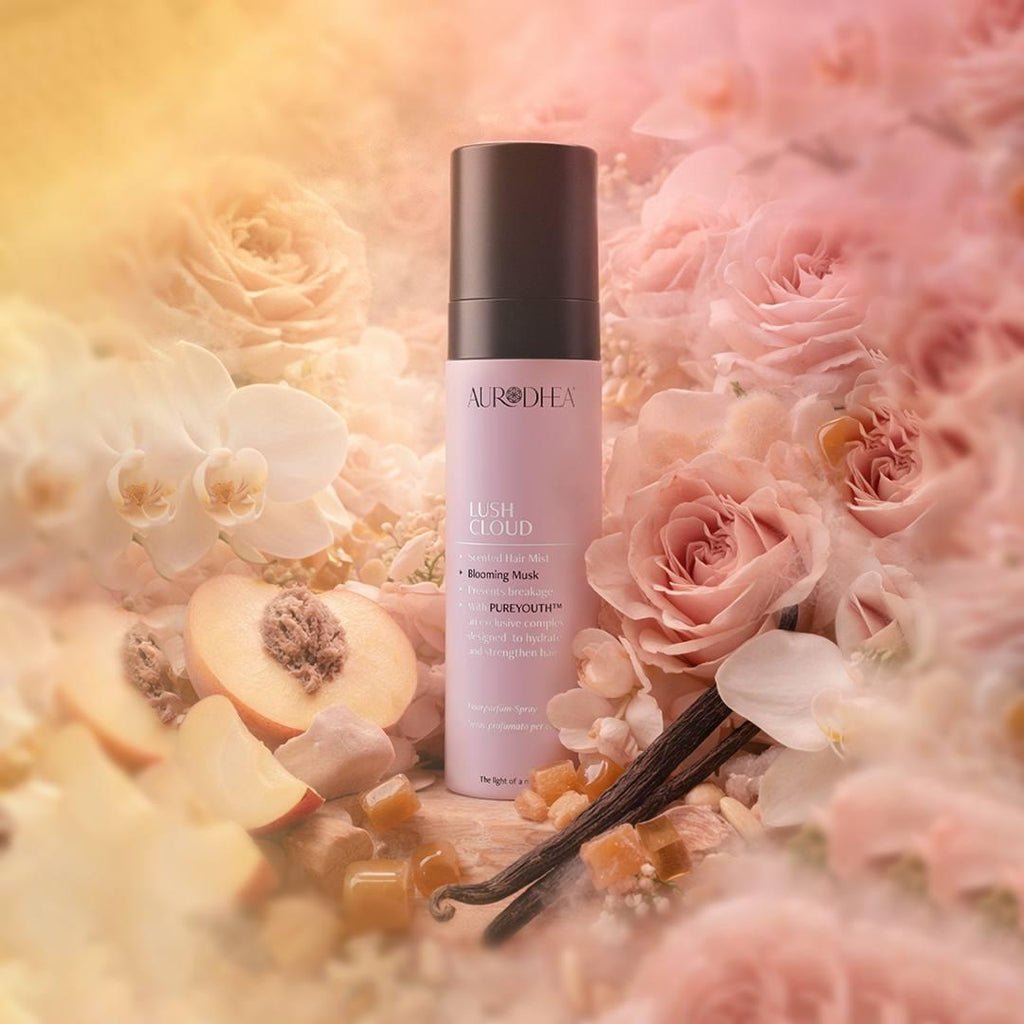 Aurodhea LUSH CLOUD « Blooming Musk » - Brume Parfumée Cheveux | Avec le complexe exclusif PUREYOUTH™