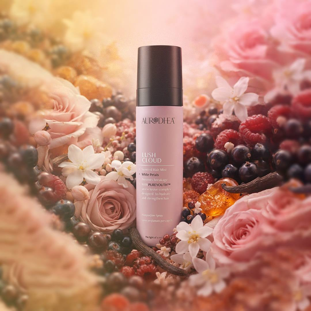 Aurodhea LUSH CLOUD « White Petals » - Brume Parfumée Cheveux | Avec le complexe exclusif PUREYOUTH™