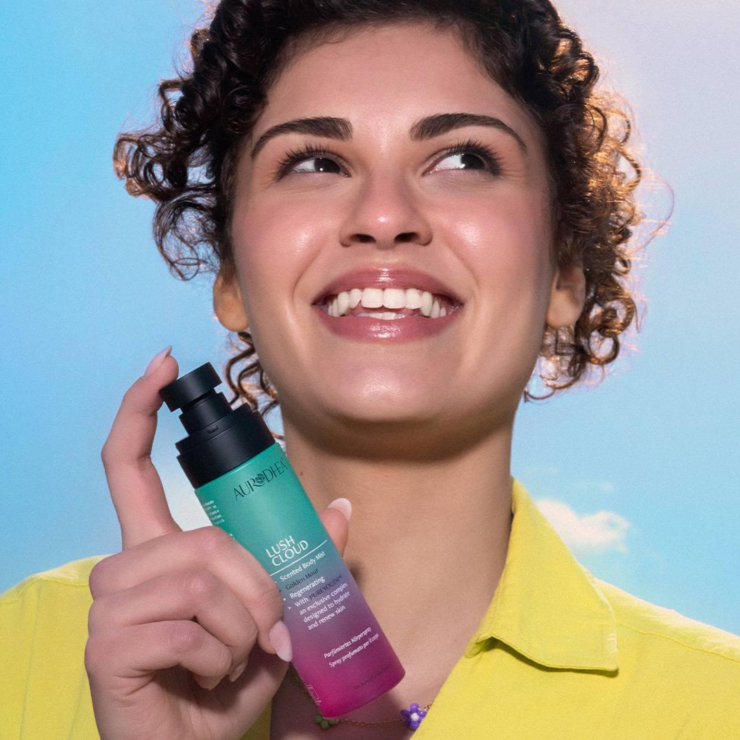 Aurodhea LUSH CLOUD « Golden Hour » - Brume Parfumée Corps - 100 ml | Avec le complexe exclusif PUREYOUTH™