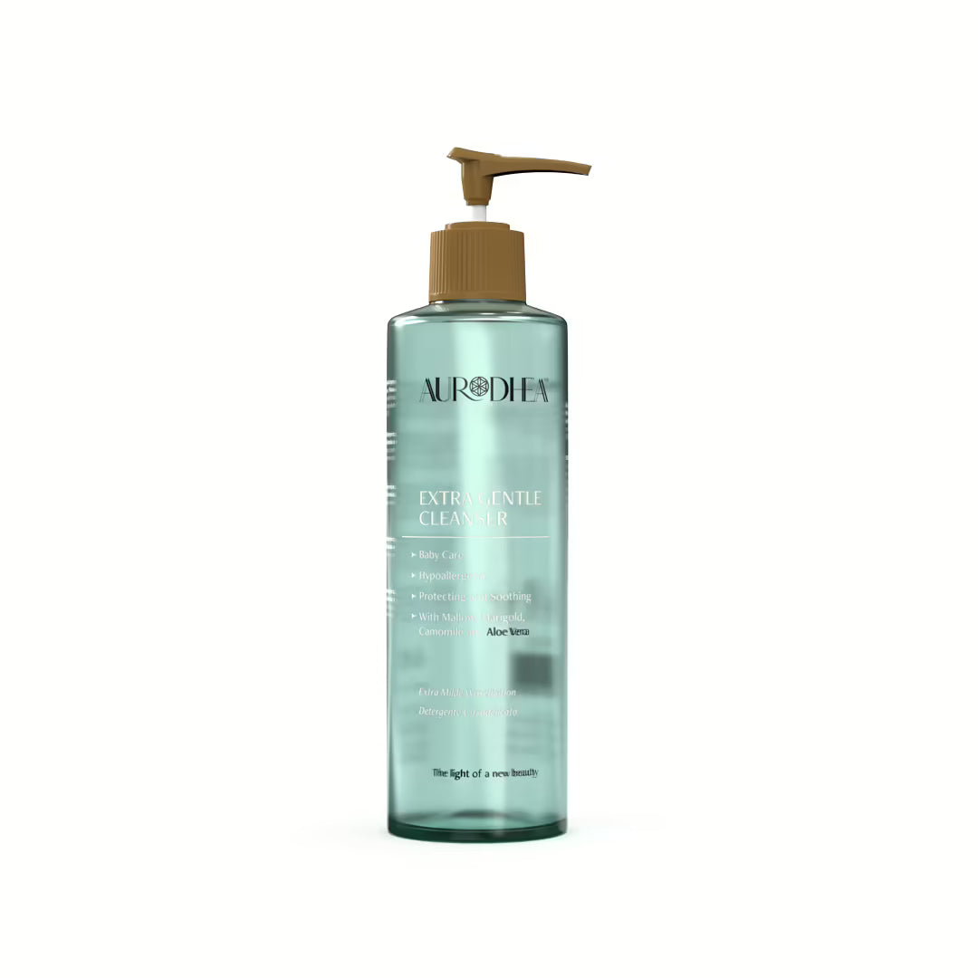Aurodhea Nettoyant Bébé Extra-Doux - 260 ml | Enrichi en Aloe Vera, Mauve, Calendula et Camomille
