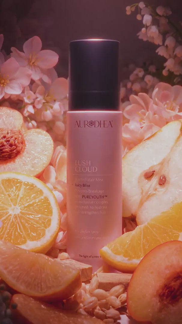 Aurodhea LUSH CLOUD « Juicy Bliss » - Brume Parfumée Cheveux | Avec le complexe exclusif PUREYOUTH™